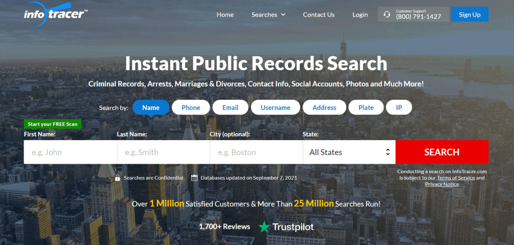 Infotracer public records search