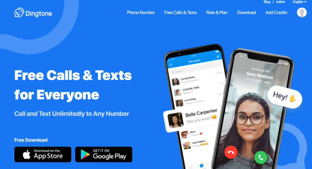 Dingtone — Easy Text Message Spoofer