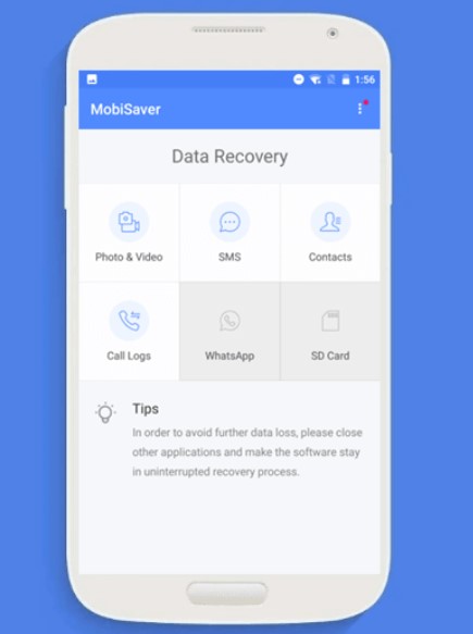 MobiSaver Android data recovery app